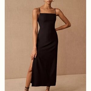 BHLDN‎ Gavin Dress in black 14 open back